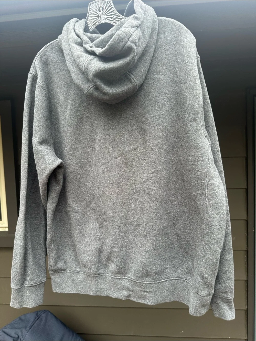Nike Gray Heather Pullover Hoodie with Small Logo